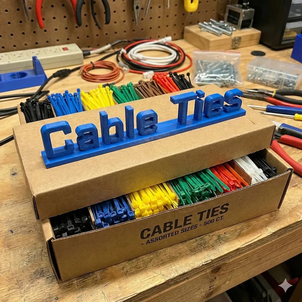 3D Printed Workshop Label